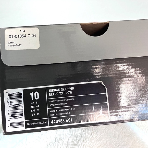 Air Jordan Sky High Retro Low Varsity Red - Picture 5 of 6